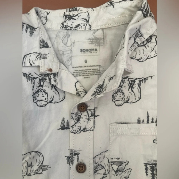 Boys button down shirt bundle crewcuts, Sonoma, and old navy - Picture 4 of 11